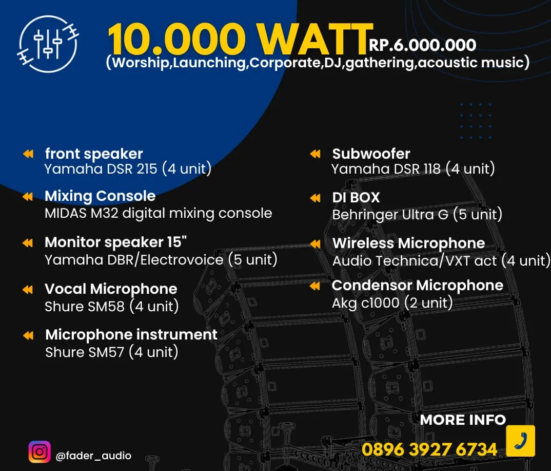 Harga Sewa Sound System 10000 Watt Jakarta
